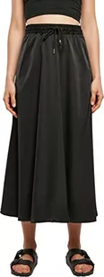 Urban Classics Ladies Satin Midi Skirt damska długa spódnica czarna Basics, Streetwear, czarny, M - Spódnice - miniaturka - grafika 1