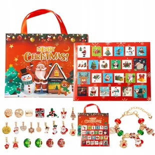 ŚWIĄTECZNY KALENDARZ ADWENTOWY NA PREZENT ŚWIĘTA BOŻE NARODZENIE ZESTAW - Ozdoby bożonarodzeniowe ŚWIĄTECZNY KALENDARZ ADWENTOWY NA PREZENT ŚWIĘTA BOŻE NARODZENIE ZESTAW - Ozdoby bożonarodzeniowe - miniaturka - grafika 1