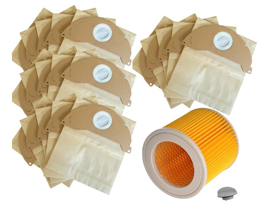 10x WORKI + FILTR DO ODKURZACZA KARCHER WD2 MV2 A2004 WD2 HOME 6.904-322.0