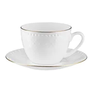 Filiżanki - Filiżanka 250 ml ze spodkiem ROMA GOLD VILLA ITALIA - miniaturka - grafika 1