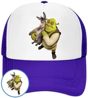 Czapki i chusty sportowe męskie - CZAPKA Z DASZKIEM SHREK DLA DZIECI NA LATO NIEBIESKA BEJSBOLÓWKA - miniaturka - grafika 1