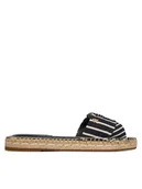 Klapki i japonki damskie - Tommy Hilfiger Klapki Canvas FW0FW09140 Granatowy - miniaturka - grafika 1