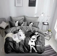 Pościel - Pościel Bawełniana 160X200 Banksy 1:1 Kiss Time Square - miniaturka - grafika 1