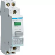 Bezpieczniki elektryczne - Hager polo Przełącznik przyciskowy z lampką zieloną 16A 2R SVN441 SVN441 - miniaturka - grafika 1