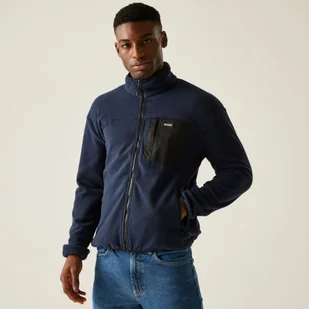 Regatta Polar męski rozsuwany Frankie Niebieski, Rozmiar: 4XL - Bluzy sportowe męskie - miniaturka - grafika 1