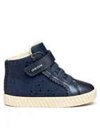 Buty dla dziewczynek - Geox Sneakersy B Mirroless B5669A 0AUAJ C4002 S Granatowy - miniaturka - grafika 1