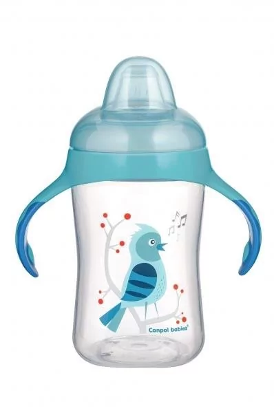 Canpol babies babies kubek treningowy z silikonowym ustnikiem 6m+ 300 ml 56/519