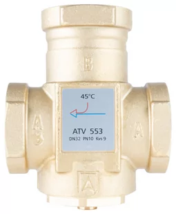 Zawór temperaturowy ATV 553, DN32, Rp1 1/4 ", kvs 9, 45°C - Akcesoria grzewcze - miniaturka - grafika 1
