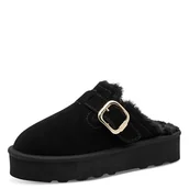 Klapki i japonki damskie - Marco Tozzi Klapki damskie by Guido Maria Kretschmer 2-87300-45 Kapcie, czarne, rozmiar 39 EU, czarny, 39 EU - miniaturka - grafika 1