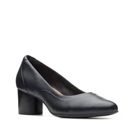 Półbuty damskie - Un Cosmo Step E [black leather] - rozmiar 41 - miniaturka - grafika 1