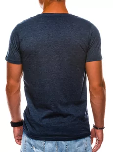 T-shirt męski z nadrukiem - granatowy S1155 - Koszulki męskie - miniaturka - grafika 4