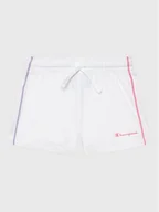 Spodenki damskie - Champion Szorty sportowe 404669 Biały Regular Fit - miniaturka - grafika 1