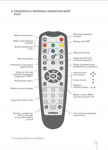 Pilot do dekodera Sagemcom DSI87 Oryginalny - Piloty - miniaturka - grafika 1
