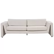 Sofy i kanapy - Sofa welurowa jasnobeżowa MAUNU - miniaturka - grafika 1