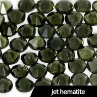 Ozdoby do paznokci - Cyrkonie do paznokci szklane SS3 Jet Hematite 50 szt - miniaturka - grafika 1