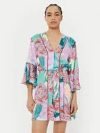 Sukienki - Maaji Sukienka letnia Japanese Eden PT2472CPO003 Fioletowy Regular Fit - miniaturka - grafika 1