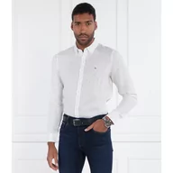 Koszule męskie - Tommy Hilfiger Lniana koszula FIL COUPE SF | Slim Fit - miniaturka - grafika 1