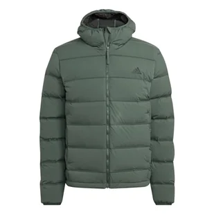 adidas Kurtka męska (Down) Helionic Stretch Hooded Down Jacket, Green Oxide, HG8717, S - Kurtki męskie - miniaturka - grafika 1