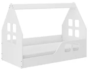 Łóżeczka i kojce - Łóżko dziecięce Bezpieczny Niski DOMEK 140x70 PRAWY - miniaturka - grafika 1