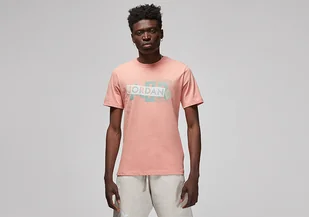 Nike Air Jordan Brand Graphic Crew 3 Light Madder Root - Koszulki męskie - miniaturka - grafika 1