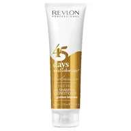 Szampony do włosów - Revlon professional 45 Days Golden Blondes 2 w 1 szampon i odżywka do włosów, złoty blond 275ml 7848 - miniaturka - grafika 1