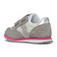 Buty dla dziewczynek - Saucony Originals Baby Jazz HL, Buty dziecięce Unisex, Szary Srebrny Różowy, 22 EU - miniaturka - grafika 1
