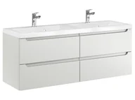 Szafki łazienkowe - Szafka Wisząca Z Umywalką ETH 120 cm DUO - Kaszmir Mat - miniaturka - grafika 1