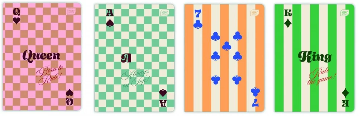 Zeszyt A5 linia 60 kartek UV Hybrid Cards Mix 10 sztuk