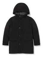 Kurtki i płaszcze dla chłopców - JACK&JONES JUNIOR Jjchamp Jnr Parka dla chłopców, Schwarz, 140 - miniaturka - grafika 1