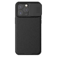Etui i futerały do telefonów - Pancerne etui Nillkin CamShield Pro Magnetic Case do iPhone 15 Pro Max z osłoną na aparat - czarne - miniaturka - grafika 1