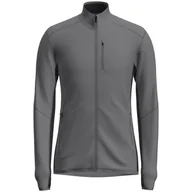 Bluzy sportowe męskie - Męska bluza Icebreaker M Descender LS Zip Rozmiar: M / Kolor: szary/czarny - miniaturka - grafika 1