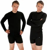 Koszulki sportowe męskie - COOL koszulka z długim rękawem - męska .XXL .czarny - miniaturka - grafika 1