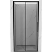 Ścianki i drzwi prysznicowe - Mexen Rox drzwi prysznicowe rozsuwane lewe 125 cm, czarna ramka, czarne - 8C2-125-000-70-70-L - miniaturka - grafika 1