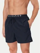 Kąpielówki męskie - Tommy Hilfiger Szorty kąpielowe UM0UM03489 Granatowy Regular Fit - miniaturka - grafika 1