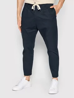 Spodnie męskie - Imperial Spodnie materiałowe PD0EDCQ Granatowy Regular Fit - grafika 1