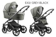 Wózki dziecięce - JEDO TAMEL 2W1 E43/ Grey-Black - miniaturka - grafika 1