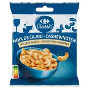 Carrefour Classic Orzechy nerkowca prażone solone 125 g