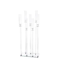 Świeczniki - Świecznik metalowy Dekoracyjny Wysoki Wesele - miniaturka - grafika 1