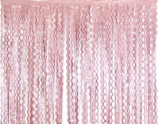Kurtyna Spirale różowa z gwiazdkami - 100 x 200 cm - Sylwester - miniaturka - grafika 1