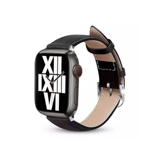 Crong Pasek Noble Band do Apple Watch 38/40/41 mm Czarny - Akcesoria do smartwatchy - miniaturka - grafika 2