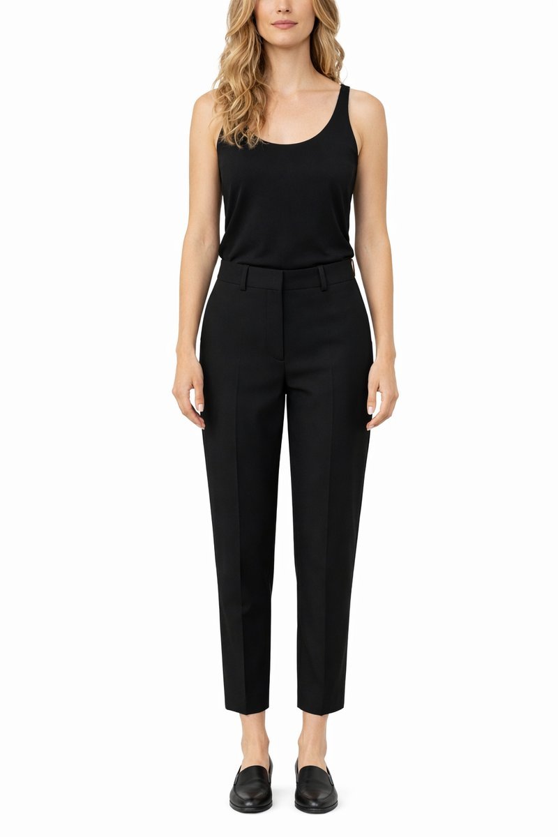 TOMMY HILFIGER CZARNE ELEGANCKIE SPODNIE CYGARETKI W KANT 36 1I4A