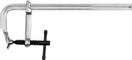 Imadła i ściski - Yato ŚCISK STOLARSKI KUTY 450 X 80 MM SZYNA ODKUWANA Z JEDNEGO ELEMENTU ŚRUBA POKRĘTŁO I TALERZYK METALOWE YT-64113 YT-64113 - miniaturka - grafika 1