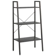 Regały - vidaXL Regał drabina z 3 półkami, czarny, 56x35x108 cm - miniaturka - grafika 1
