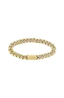 Moda i Uroda OUTLET - BOSS Jewelry CHAIN FOR HIM Collection męska bransoletka z łańcuszkiem żółte złoto - 1580403M - miniaturka - grafika 1