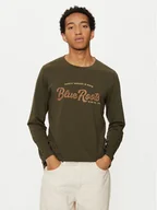 Koszulki męskie - Blend Longsleeve 20717825 Zielony Regular Fit - miniaturka - grafika 1