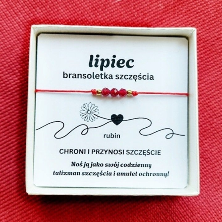 Bransoletka z Rubinem - kamień urodzinowy lipiec/GiovanniDivine