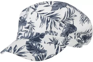 Czapka Newsboy Allover Leaves by Lipodo, biało-ciemnoniebieski, S (55-56 cm) - Czapki dla dzieci - miniaturka - grafika 1