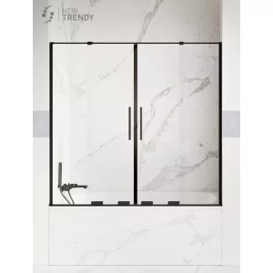 New Trendy EXK-4212 PARAWAN NAWANNOWY SMART BLACK 180x150 CZYSTE 8mm ACTIVE SHIELD - Parawany nawannowe - miniaturka - grafika 1