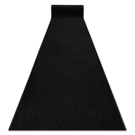 Dywany - Jednolity chodnik DYWANY ŁUSZCZÓW KARMEL Gładki, jednokolorowy czarny 60 cm, 60x160 cm - miniaturka - grafika 1