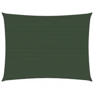 Parasole ogrodowe - vidaXL Żagiel przeciwsłoneczny, 160 g/m, ciemnozielony, 2x3 m, HDPE vidaXL - miniaturka - grafika 1